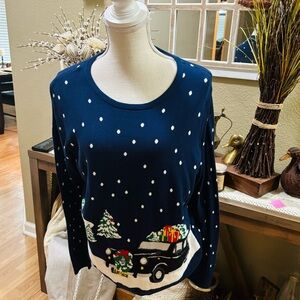 Lands End Christmas Sweater